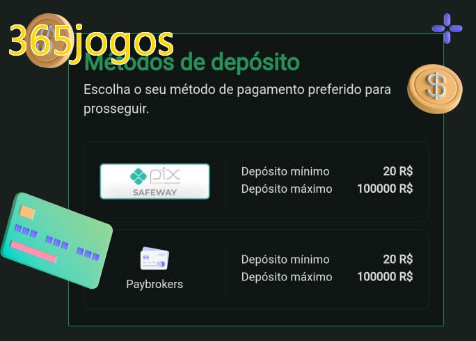 O cassino 365jogosbet oferece uma grande variedade de métodos de pagamento