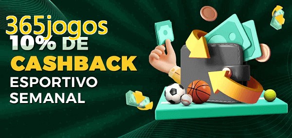 10% de bônus de cashback na 365jogos