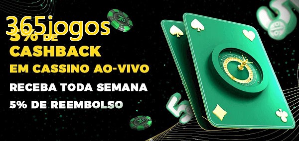 Promoções do cassino ao Vivo 365jogos